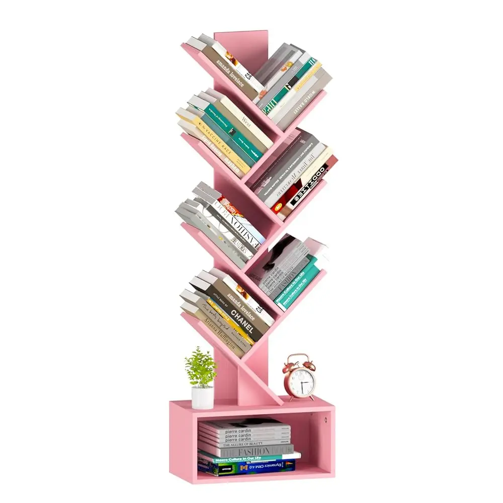Tree Bookshelf - 6 Shelf Retro Floor Standing Bookcase, Tall Wood Book Storage Ra For Cds/Movies/Books, Utility Book Organizer
Tree Bookshelf - 6 Shelf Retro Floor Standing Bookcase, Tall Wood Book Storage Ra For Cds/Movies/Books, Utility Book Organizer