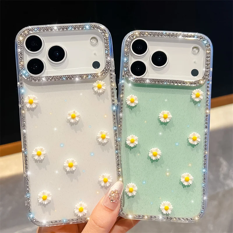 Diamond frame Glitter transparency Phone Case For iphone 17Air 16 Plus 15 14 13 pro max 16e 16promax 15pro flower Cute pattern
Diamond frame Glitter transparency Phone Case For iphone 17Air 16 Plus 15 14 13 pro max 16e 16promax 15pro flower Cute pattern