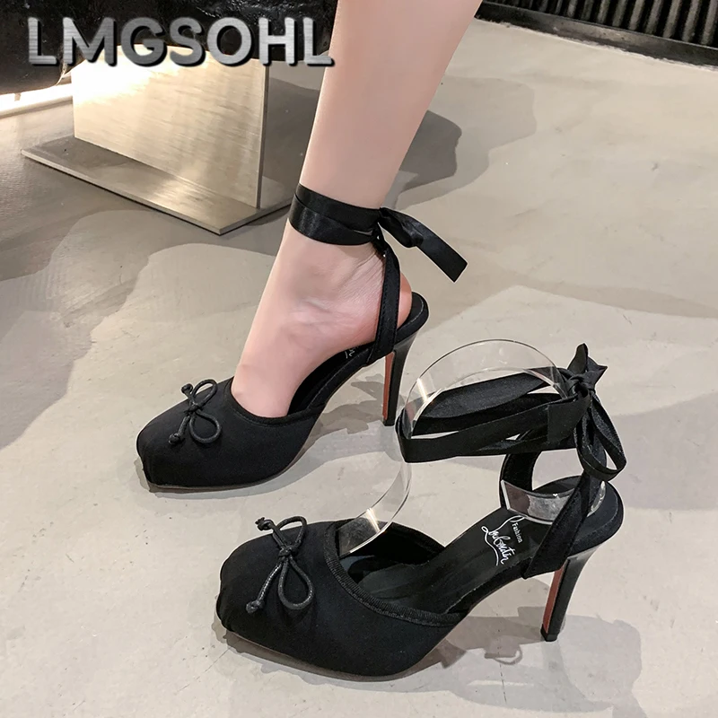 Bow High Heels Women Sandals Summer New Trend Shoes 2025 Designer Lace Up Slippers Sexy Slingback Woman Pumps Dress Party Mujer
Bow High Heels Women Sandals Summer New Trend Shoes 2025 Designer Lace Up Slippers Sexy Slingback Woman Pumps Dress Party Mujer