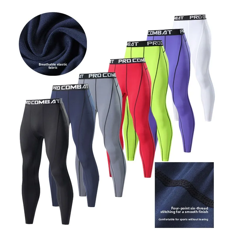 Men's Basketball Sports Tight Pants Five-Seven Parts High Elastic Quick Dry Fitness Football Training Compression Bottoms
Men's Basketball Sports Tight Pants Five-Seven Parts High Elastic Quick Dry Fitness Football Training Compression Bottoms