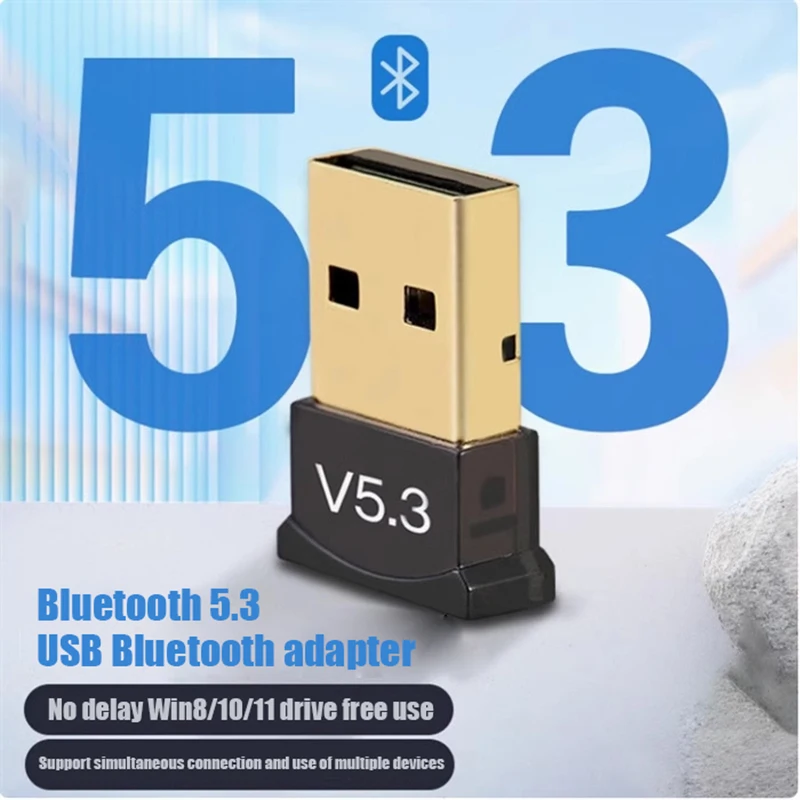USB Bluetooth 5.3 Adapter Wireless Bluetooth 5.1 Dongle Adapter for PC Laptop Wireless Speaker Audio Receiver USB Transmitter
USB Bluetooth 5.3 Adapter Wireless Bluetooth 5.1 Dongle Adapter for PC Laptop Wireless Speaker Audio Receiver USB Transmitter