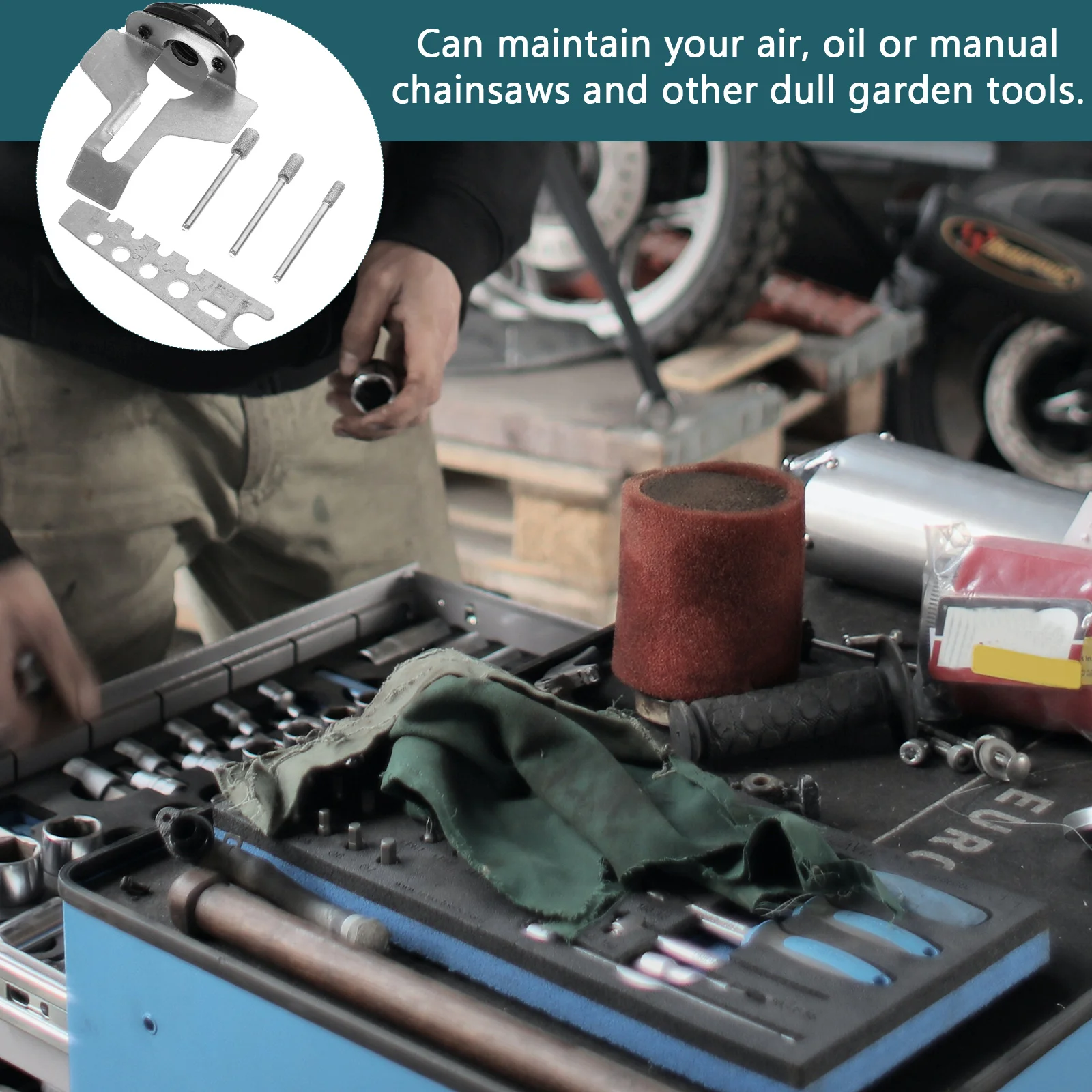 1 set Jagged Grinding Tools Chainsaw Sharpening Attachment Kit Drill Bit Utility Adapter Head Grinding Bits for Chain Saw Blades
1 set Jagged Grinding Tools Chainsaw Sharpening Attachment Kit Drill Bit Utility Adapter Head Grinding Bits for Chain Saw Blades