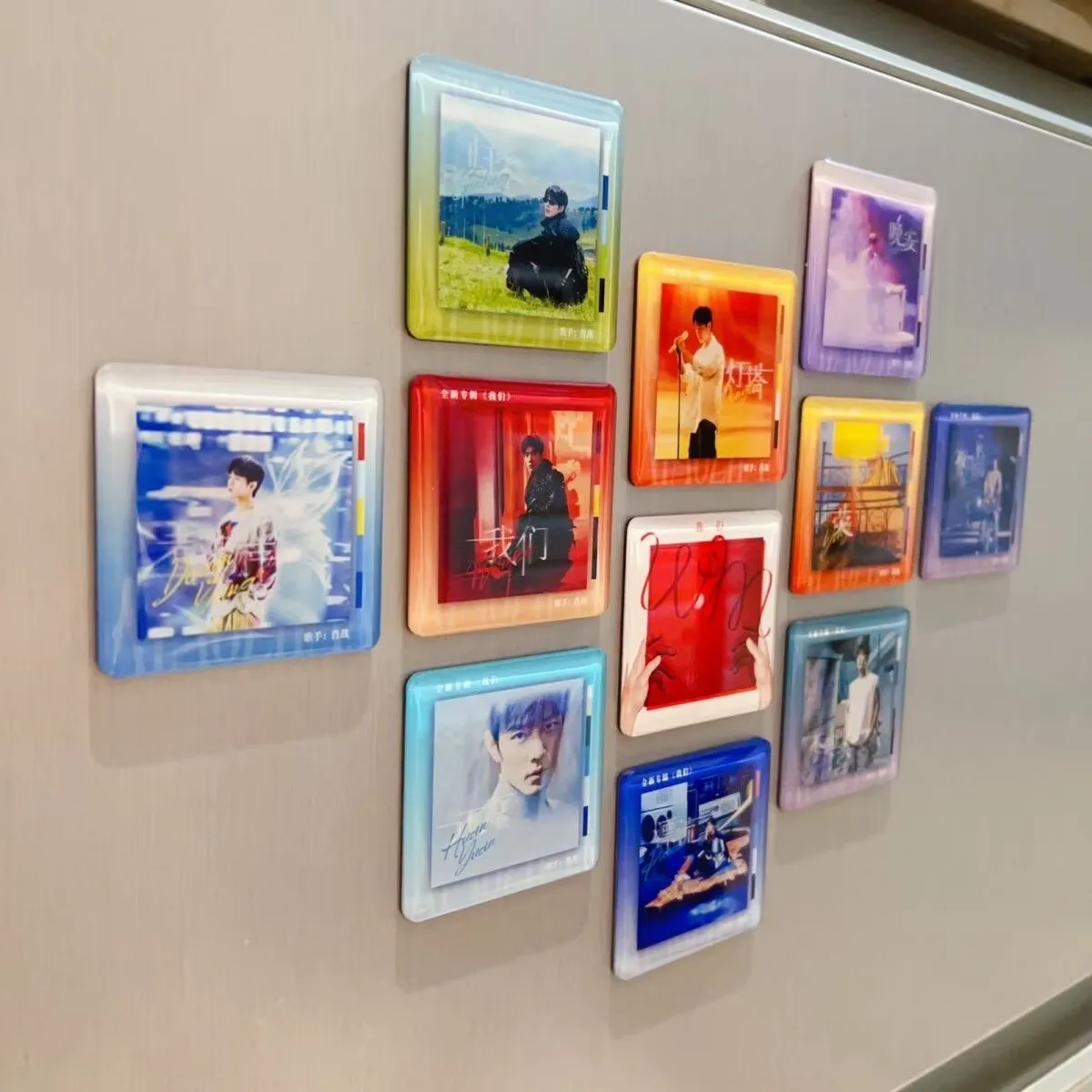 Xiao Zhan's' Our Album 'Songs Dropping Glue Refrigerator Stickers Single Creative Exquisite Star Advanced Magnetic Peripheral
Xiao Zhan's' Our Album 'Songs Dropping Glue Refrigerator Stickers Single Creative Exquisite Star Advanced Magnetic Peripheral