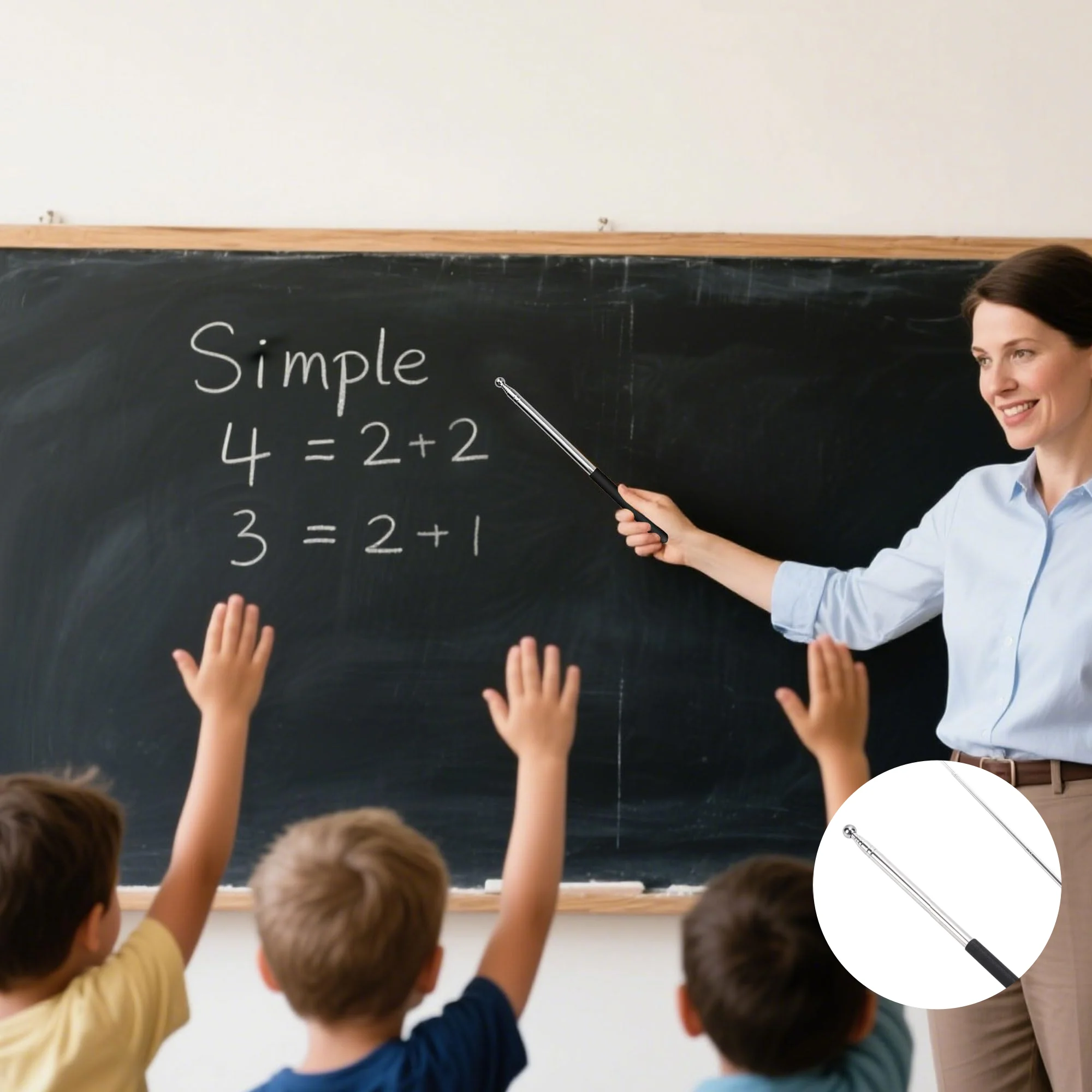 Telescopic Handheld Teachers Pointer Kindergarten Stainless Steel Reading Stick Belly Dance Wings Sticks Portable Pole Flag
Telescopic Handheld Teachers Pointer Kindergarten Stainless Steel Reading Stick Belly Dance Wings Sticks Portable Pole Flag