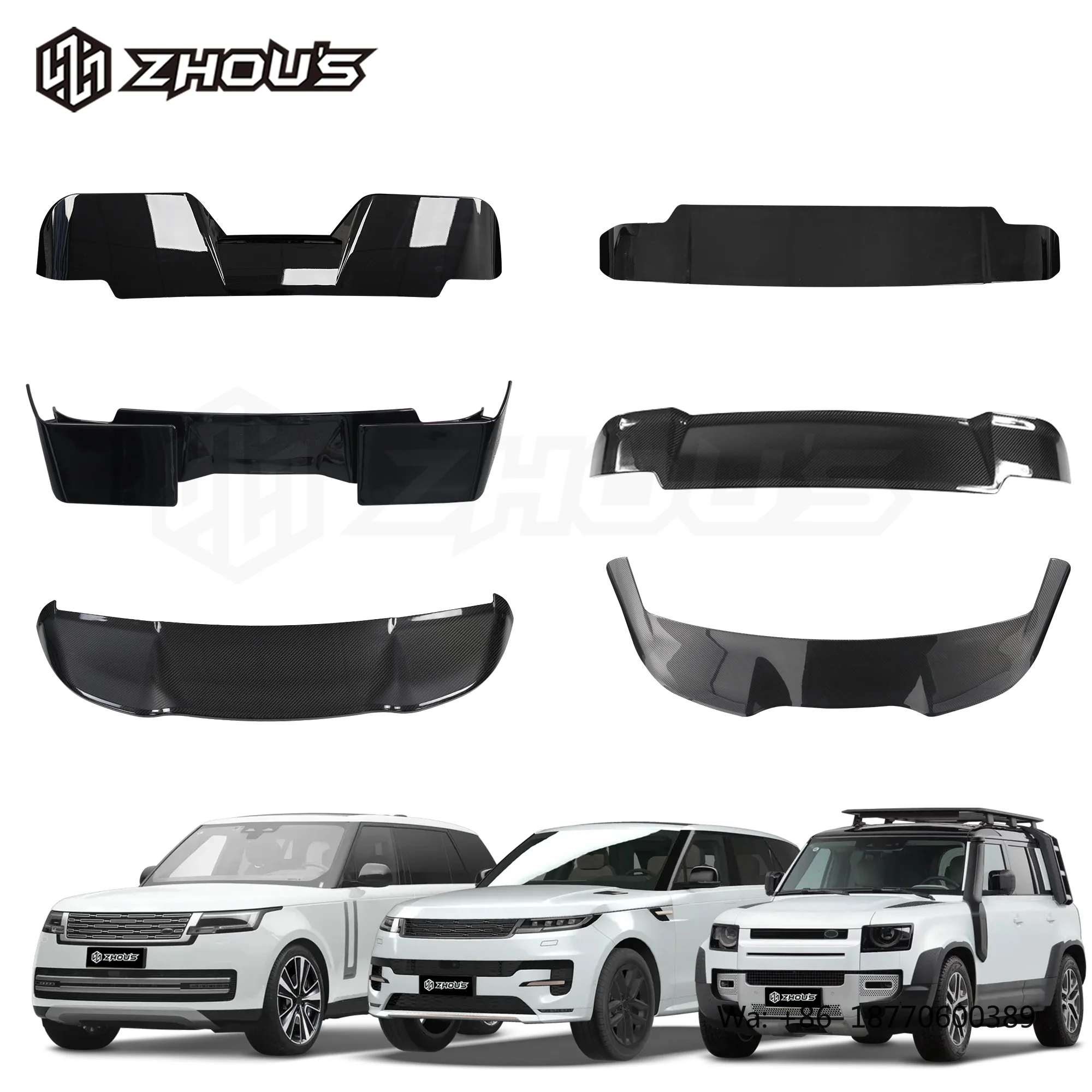 Car Accessories Body Parts Rear Roof Spoiler Carbon Fiber Trunk Spoiler Rear Wing for Land Rover
Car Accessories Body Parts Rear Roof Spoiler Carbon Fiber Trunk Spoiler Rear Wing for Land Rover