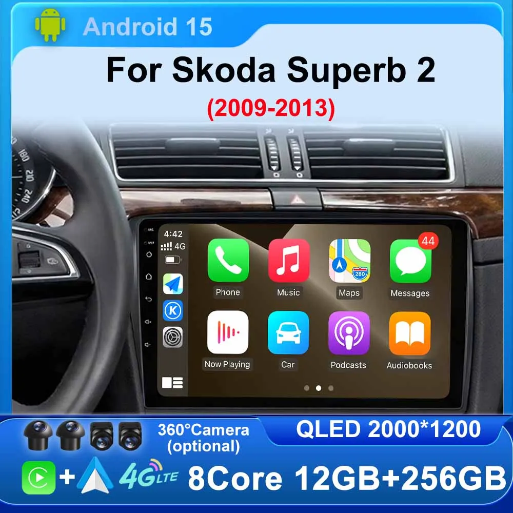 Car play Android Auto radio for Skoda Superb 2 2009-2013 Autoradio GPS Multimedia car intelligent systems 2din 360 Camera Stereo
Car play Android Auto radio for Skoda Superb 2 2009-2013 Autoradio GPS Multimedia car intelligent systems 2din 360 Camera Stereo