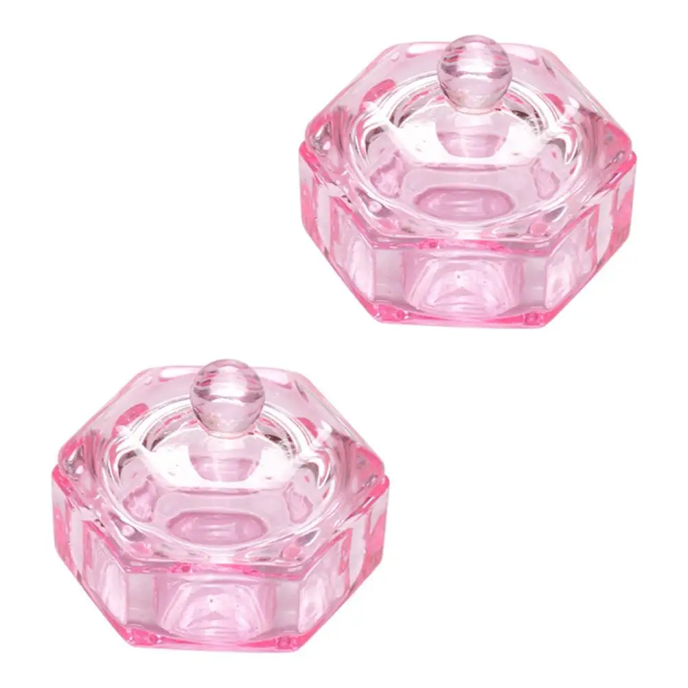 2Pcs Colored Crystal Glass Cup for Nail Manicure Mixing Dish Liquid Powder Holder Container with Lid Salon Use
2Pcs Colored Crystal Glass Cup for Nail Manicure Mixing Dish Liquid Powder Holder Container with Lid Salon Use