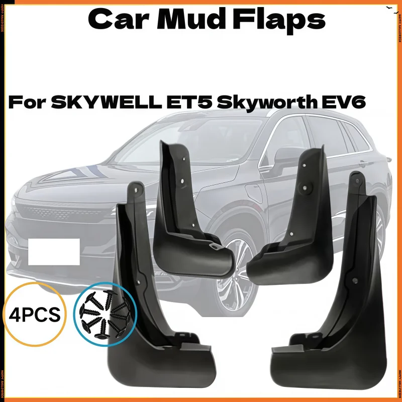4PCS Mudguards For SKYWELL ET5 Skyworth EV6 Elaris Beo Imperium SEV 2021-2023 Front Rear All Weather Splash Guards
4PCS Mudguards For SKYWELL ET5 Skyworth EV6 Elaris Beo Imperium SEV 2021-2023 Front Rear All Weather Splash Guards