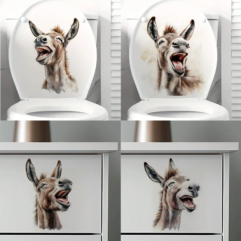 Smiling Cartoon Donkey Self-Adhesive Wall Decal - Removable, Reusable PVC Sticker for Bathroom, Kitchen & Living Room Decor
Smiling Cartoon Donkey Self-Adhesive Wall Decal - Removable, Reusable PVC Sticker for Bathroom, Kitchen & Living Room Decor