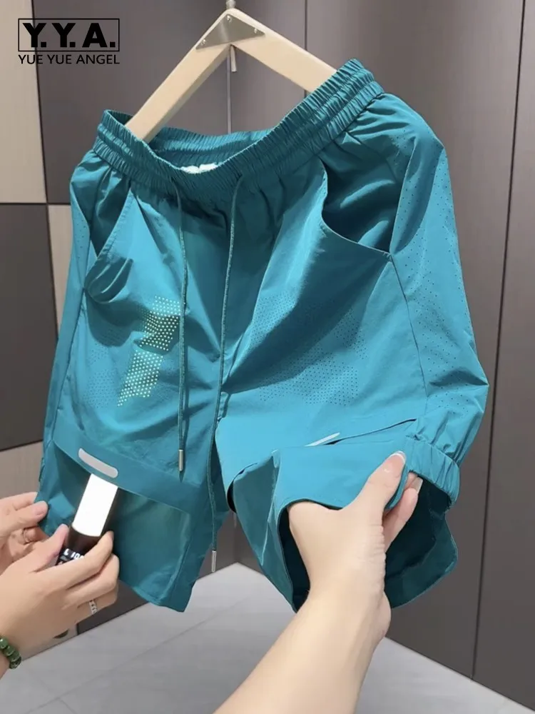 Summer New Mens Casual Knee Length Shorts Youthful Style Breathable Elastic Waist Short Trousers Male Drawstring Loose Shorts
Summer New Mens Casual Knee Length Shorts Youthful Style Breathable Elastic Waist Short Trousers Male Drawstring Loose Shorts