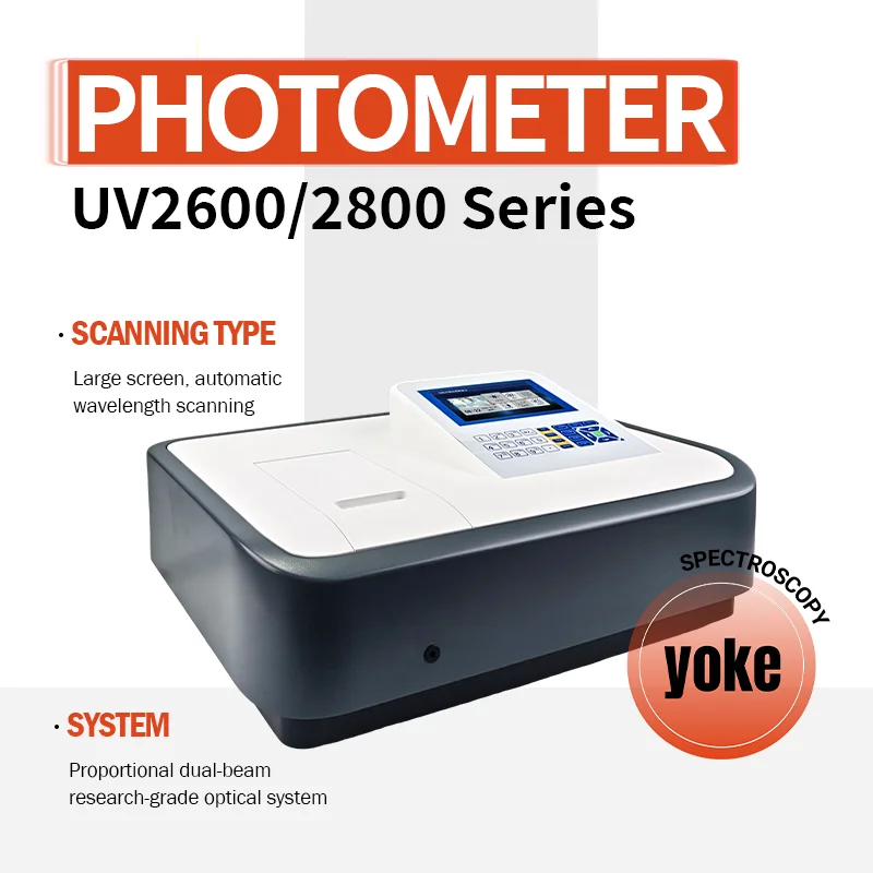 YOKON UV-Visible Spectrophotometer 721/722N Series, Professional High Accuracy Lab Instrument for Chemical & Biological Testing
YOKON UV-Visible Spectrophotometer 721/722N Series, Professional High Accuracy Lab Instrument for Chemical & Biological Testing