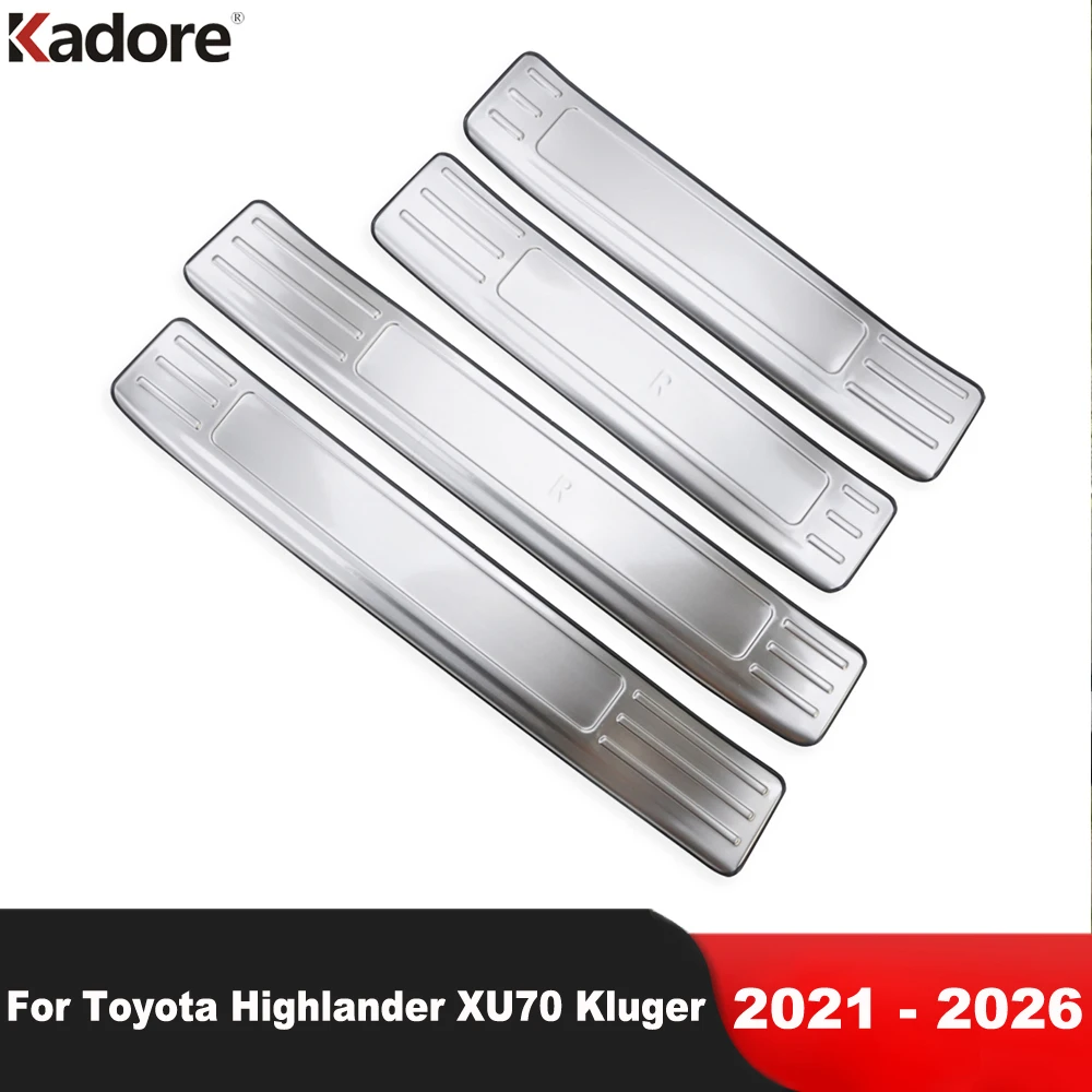 Для Toyota Highlander XU70 Kluger Hybrid 2021-2026: Стальные накладки на пороги, защитные накладки на двери, аксессуары для защиты педалей
Для Toyota Highlander XU70 Kluger Hybrid 2021-2026: Стальные накладки на пороги, защитные накладки на двери, аксессуары для защиты педалей