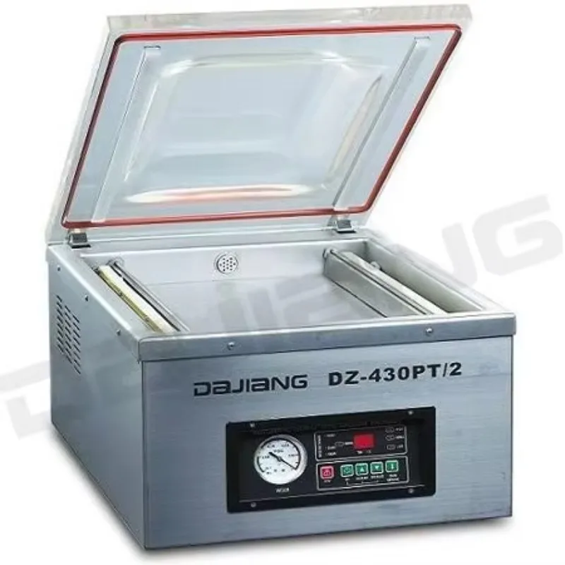 【Best-selling】DZ-430PT/2 Single Chamber Double Sealing Small Size Commercial Vacuum Packaging Sealing Machine
【Best-selling】DZ-430PT/2 Single Chamber Double Sealing Small Size Commercial Vacuum Packaging Sealing Machine
