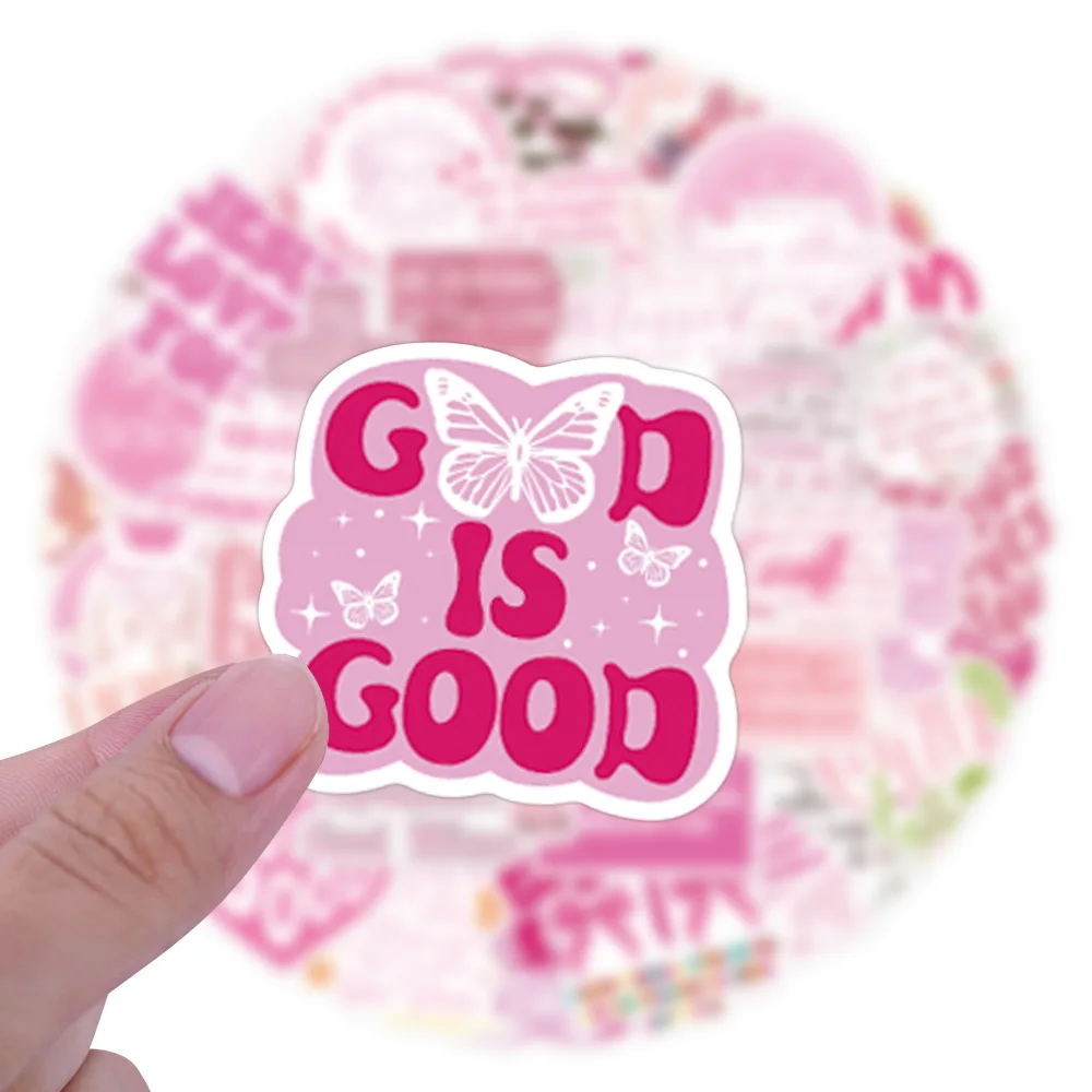 10/55/110PCS Pink Bible Christian Stickers Cartoon Jesus Loves You Graffiti Stickers Cartoon DIY Stationery Box Phone Case
10/55/110PCS Pink Bible Christian Stickers Cartoon Jesus Loves You Graffiti Stickers Cartoon DIY Stationery Box Phone Case