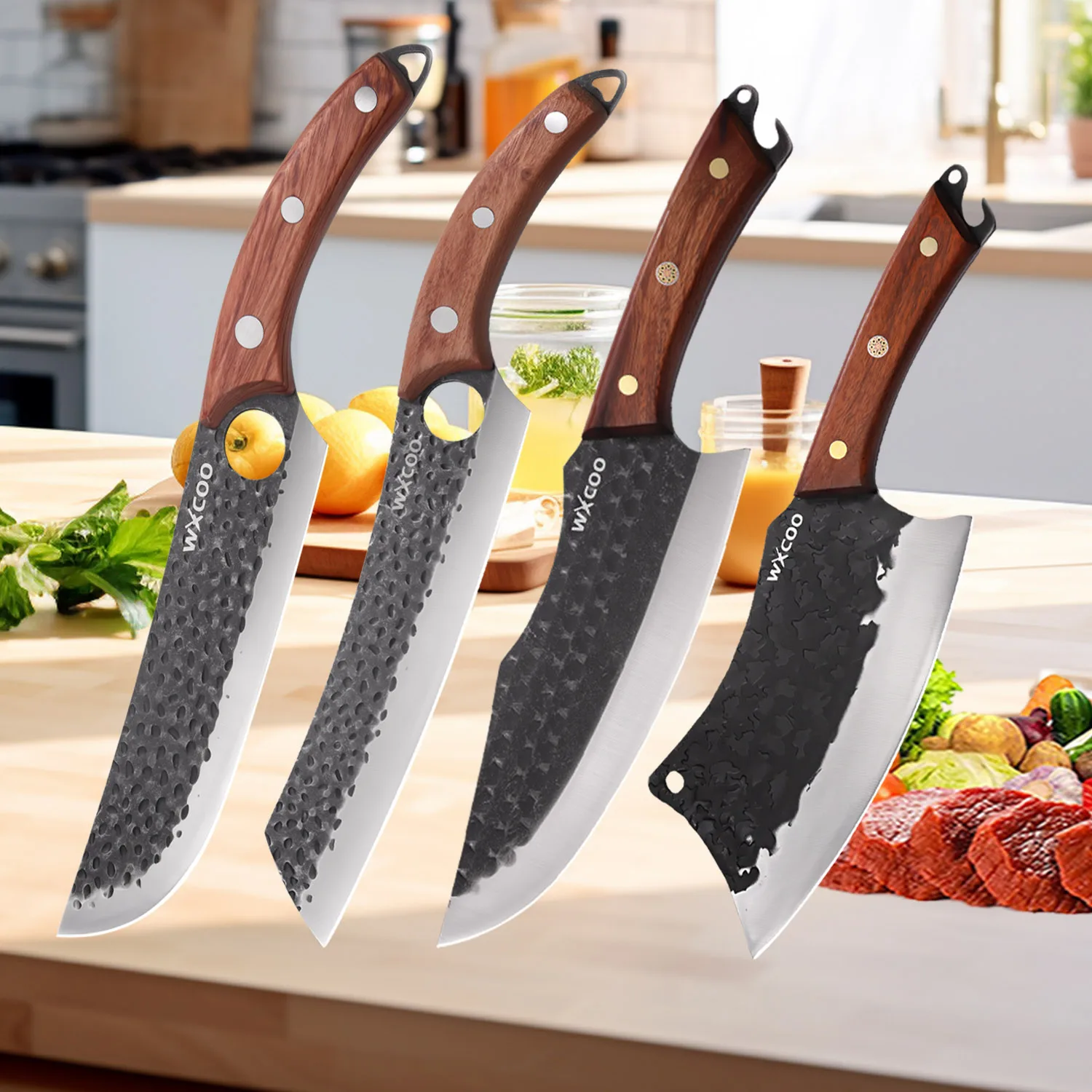 Professional Sharp Butcher Knives Forged Chef Knife Wooden Handle Stainless Steel Fish Filleting Knife Kitchen Accessories
Professional Sharp Butcher Knives Forged Chef Knife Wooden Handle Stainless Steel Fish Filleting Knife Kitchen Accessories