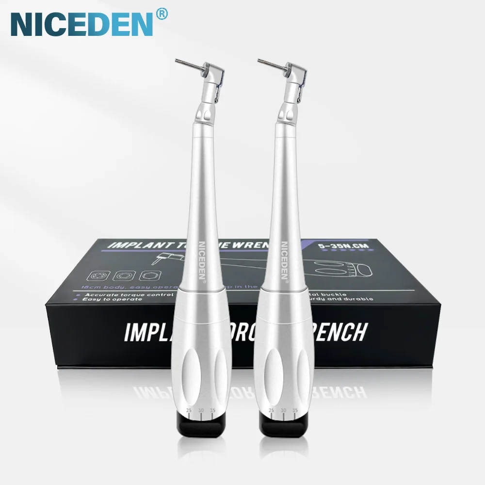 NICEDEN Dental Universal Implant Torque Wrench With 16pcs Drivers Wrench Dentistry Latch Head Handpiece 5 to 35 N.cm 7 levels
NICEDEN Dental Universal Implant Torque Wrench With 16pcs Drivers Wrench Dentistry Latch Head Handpiece 5 to 35 N.cm 7 levels
