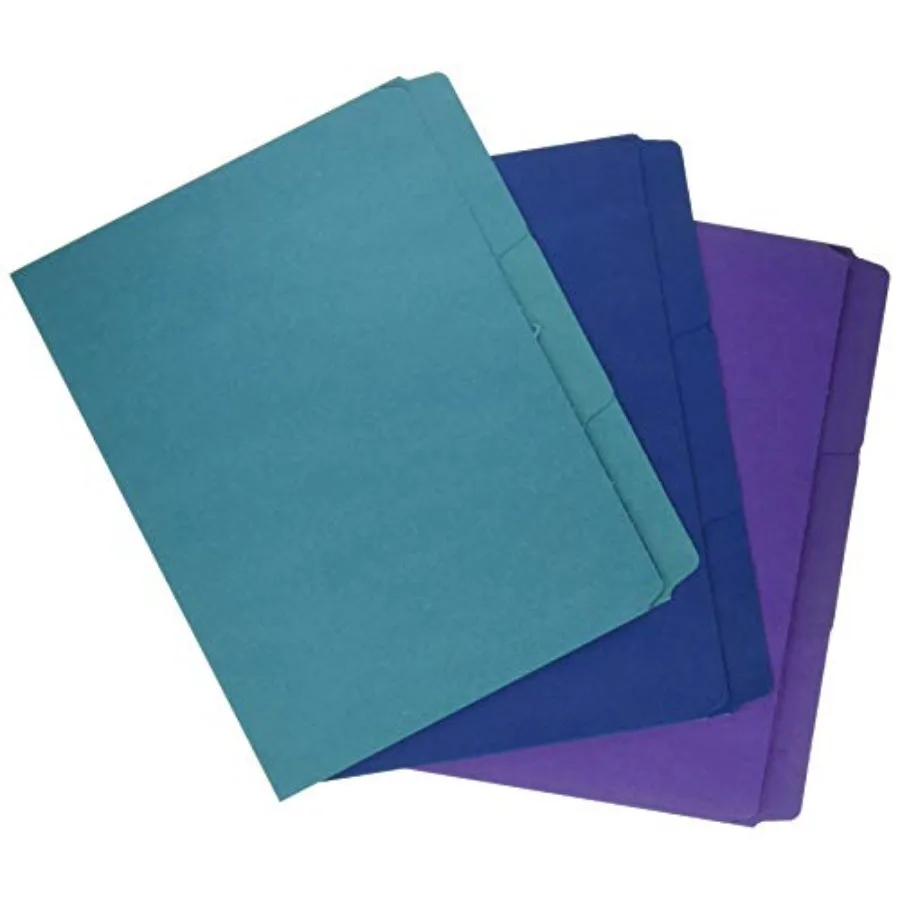 SuperTab Organizer Folder, 1/3-Cut Oversized Tab, 2 Dividers, Letter Size, Assorted Colors, 3 per Pack 11989
SuperTab Organizer Folder, 1/3-Cut Oversized Tab, 2 Dividers, Letter Size, Assorted Colors, 3 per Pack 11989