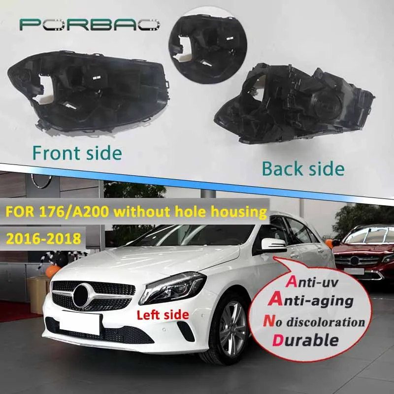 Headlight Housing Base Plastic Black For Mercedes Benz A-Class W176 2016 2017 2018 Lampshade Lens Lamp Back Cover Replacement
Headlight Housing Base Plastic Black For Mercedes Benz A-Class W176 2016 2017 2018 Lampshade Lens Lamp Back Cover Replacement