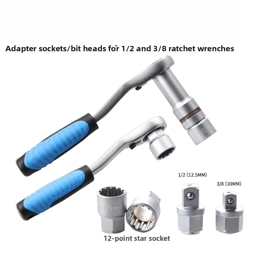 17PCS/Set 12 Point Drive Ratcheting Socket Wrench With Extension Bar And Bits For Automotive Repair Pass Through Socket Set
17PCS/Set 12 Point Drive Ratcheting Socket Wrench With Extension Bar And Bits For Automotive Repair Pass Through Socket Set