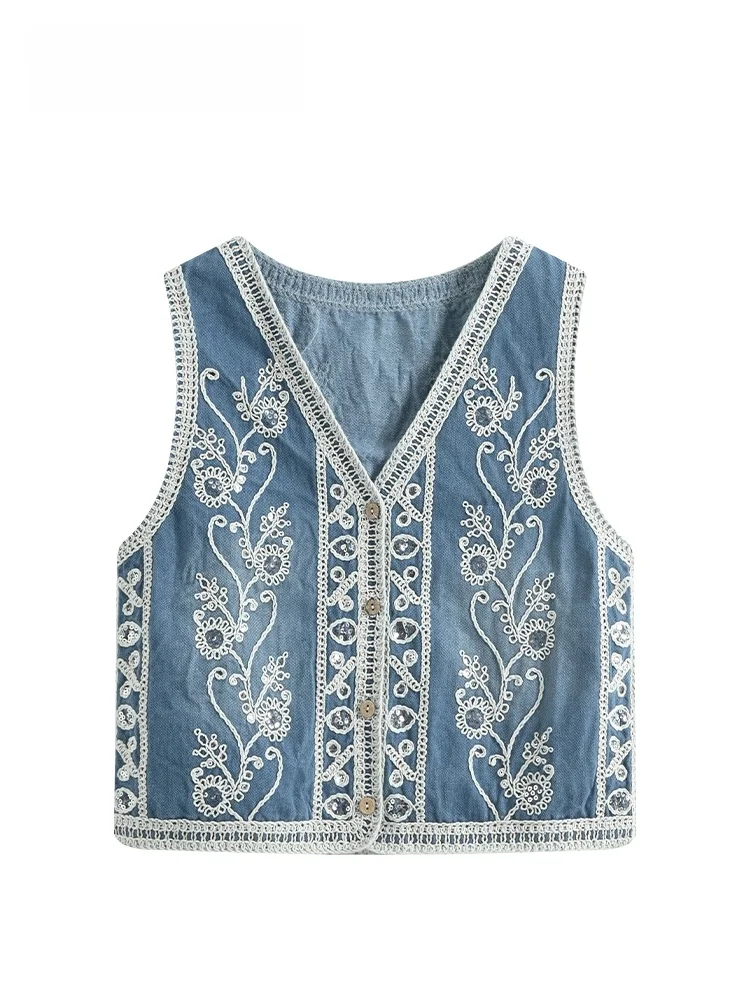 Large Size V-Neck Women's Vest Summer New Style Retro Hook Flower Outerwear Jacket Cotton Short Sleeve Commute Style Pear Bod...
Large Size V-Neck Women's Vest Summer New Style Retro Hook Flower Outerwear Jacket Cotton Short Sleeve Commute Style Pear Bod...