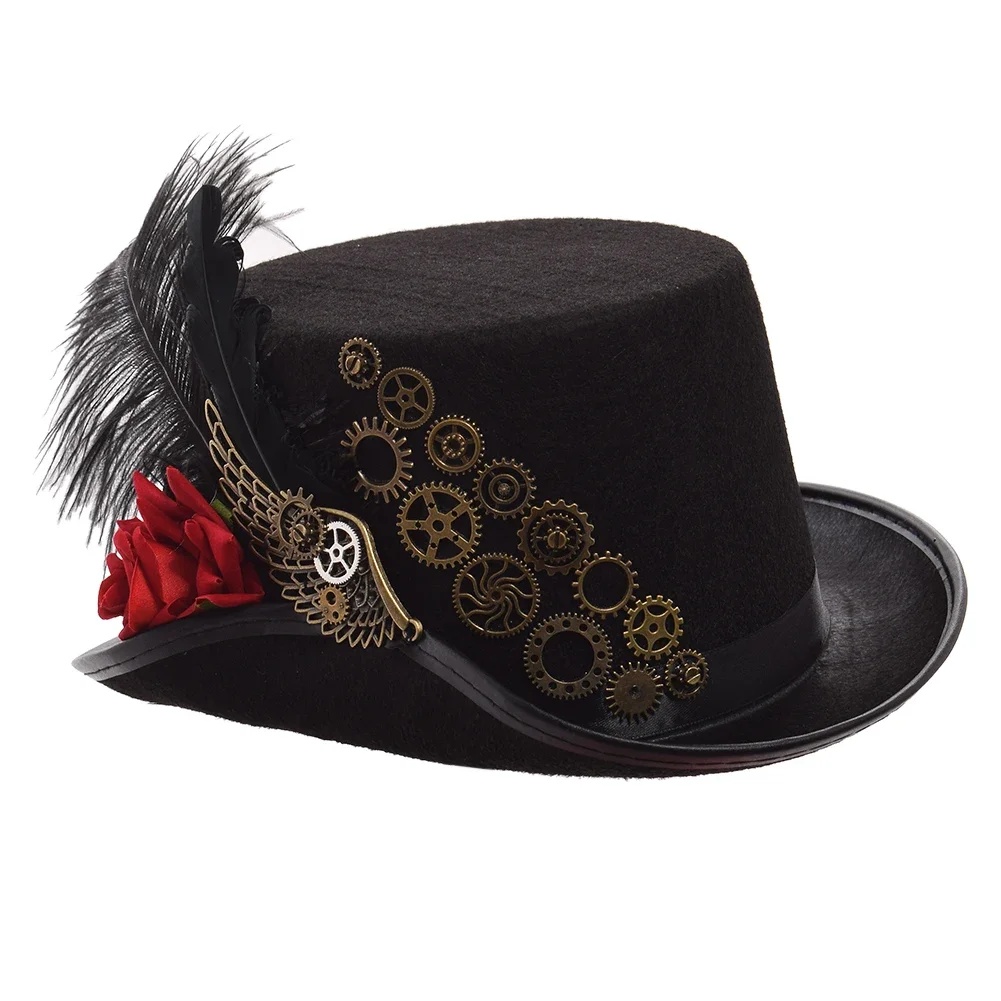 Fashion Steampunk Hat Cosplay Women Men Halloween Party Club Handmade Gear Magic Hat Fedora Head Wear
Fashion Steampunk Hat Cosplay Women Men Halloween Party Club Handmade Gear Magic Hat Fedora Head Wear