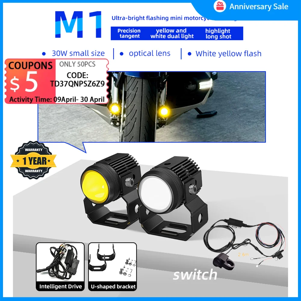 Motorcycle Fog Lights 6000K 3000K LED Off Road Driving Light 30W Auxiliary Spot Work Lights Explorers Accessories for Truck Car
Motorcycle Fog Lights 6000K 3000K LED Off Road Driving Light 30W Auxiliary Spot Work Lights Explorers Accessories for Truck Car
