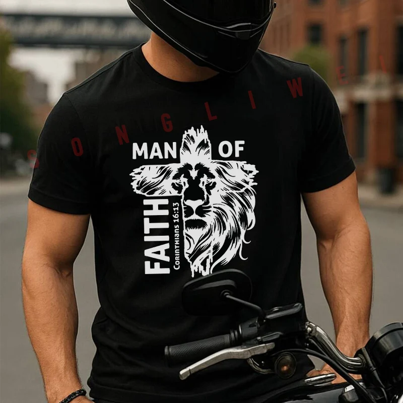 Lion Of Judah Christian God Jesus Motorcycle T-Shirt Cotton Cute Men T Shirts Summer Casual Short Sleeve Round Neck Tees
Lion Of Judah Christian God Jesus Motorcycle T-Shirt Cotton Cute Men T Shirts Summer Casual Short Sleeve Round Neck Tees