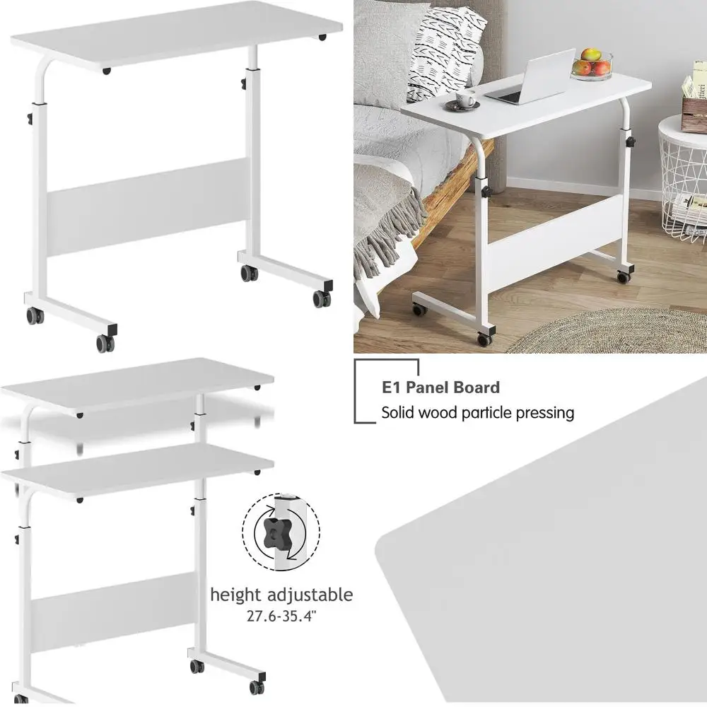 Adjustable Standing Desk with Wheels, 31.4 Mobile Side Table for Laptop, Portable Computer Stand, White
Adjustable Standing Desk with Wheels, 31.4 Mobile Side Table for Laptop, Portable Computer Stand, White