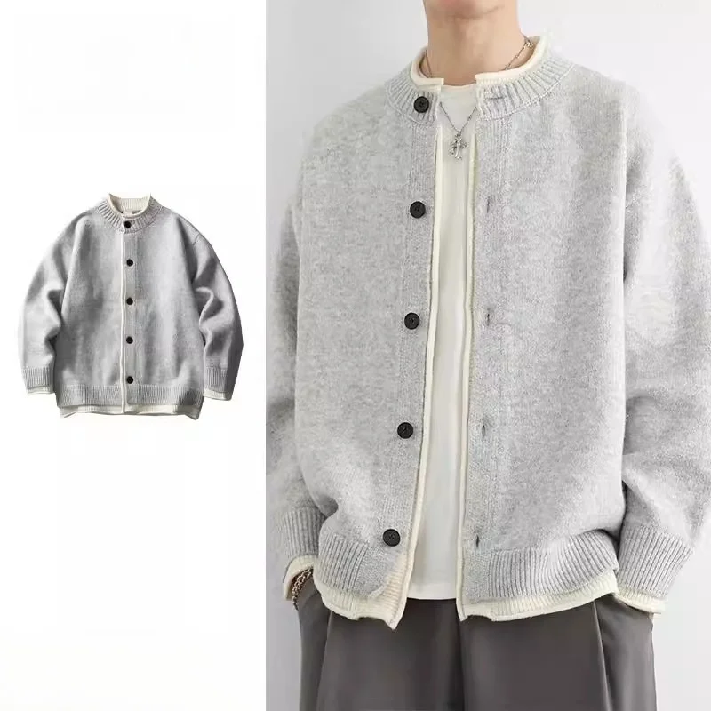 Men's Knitted Cardigan Jacket round Neck Long Sleeve Autumn Winter New Style American Trendy Brand High-End Feeling Couple Sw...
Men's Knitted Cardigan Jacket round Neck Long Sleeve Autumn Winter New Style American Trendy Brand High-End Feeling Couple Sw...