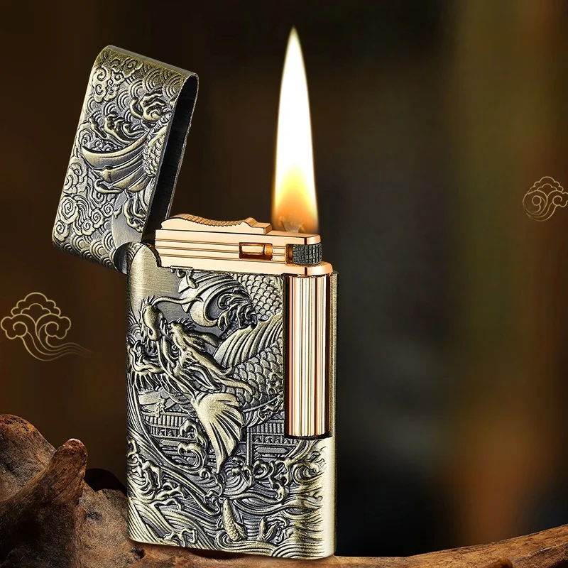Retro 3D Relief Kerosene Lighter with Metal Side Sliding Grinding Wheel Creative Windproof Portable Lighter Men's Gift
Retro 3D Relief Kerosene Lighter with Metal Side Sliding Grinding Wheel Creative Windproof Portable Lighter Men's Gift