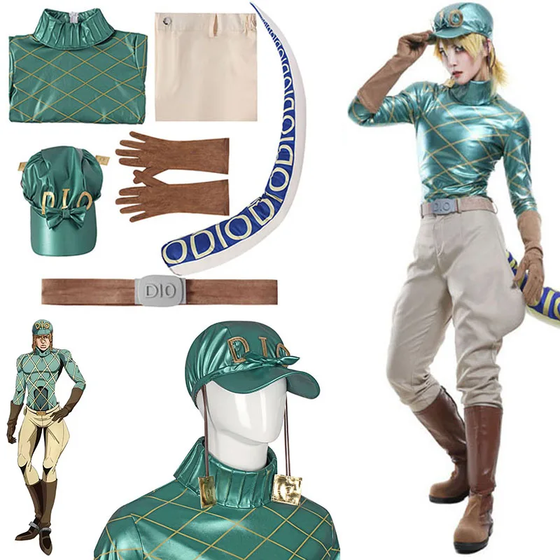 JoJo's Bizarre Adventure Diego Brando Cosplay Costume Full Set Pants Hat Tail Gloves Belt for Men Halloween Anime Convention
JoJo's Bizarre Adventure Diego Brando Cosplay Costume Full Set Pants Hat Tail Gloves Belt for Men Halloween Anime Convention