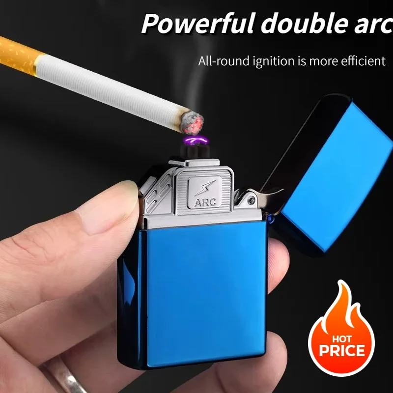 New Ignifier Compact Portable Metal Creative Dual Arc USB Rechargeable Lighter Windproof Cigarette Lighters & Smoking Accessorie
New Ignifier Compact Portable Metal Creative Dual Arc USB Rechargeable Lighter Windproof Cigarette Lighters & Smoking Accessorie
