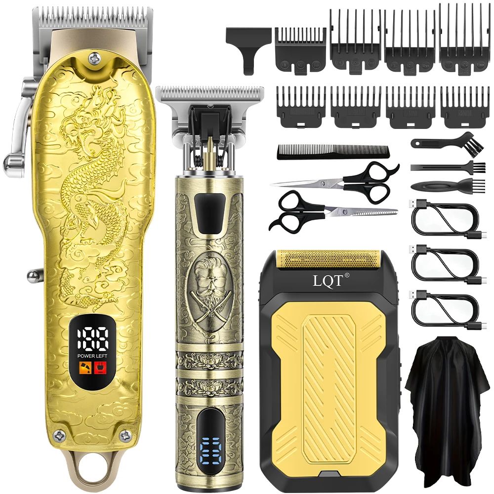 LQT 3pcs/2pcs Hair Tools Kit, Hair Clippers for Men, Cordless Hair Trimmer & Beard Shaver - Sharp, USB Charging Razor, Men Gifts
LQT 3pcs/2pcs Hair Tools Kit, Hair Clippers for Men, Cordless Hair Trimmer & Beard Shaver - Sharp, USB Charging Razor, Men Gifts