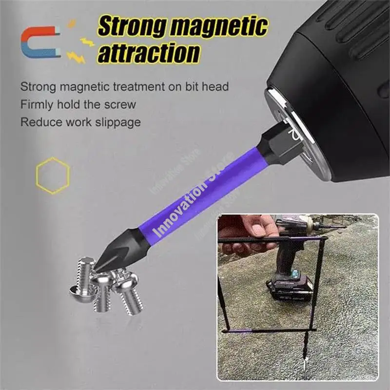 12 шт., высокая твердость и сильная магнитная бита, противоударная сильная магнитная нескользящая бита, черный-VVBC
12 шт., высокая твердость и сильная магнитная бита, противоударная сильная магнитная нескользящая бита, черный-VVBC