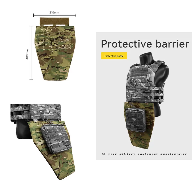 Тактический жилет с подвесной защитной пластиной для живота, защитной панелью, изготовлен из импортной ткани 500D.
Тактический жилет с подвесной защитной пластиной для живота, защитной панелью, изготовлен из импортной ткани 500D.