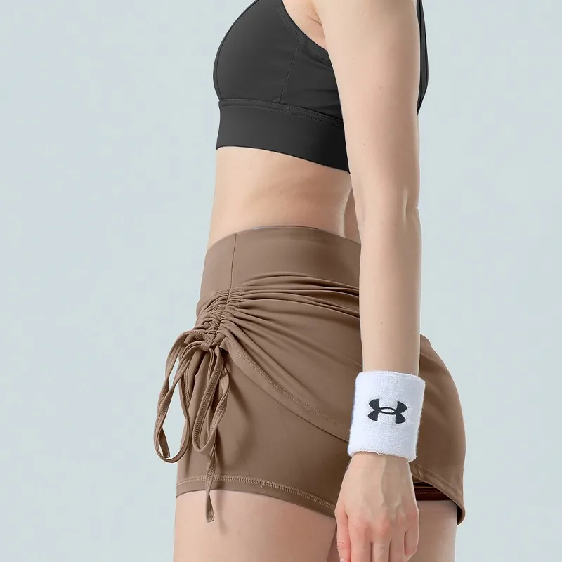 New Wrinkled Drawstring Sports Short Skirt Women Prevent Exposure High-waisted Belt-cinching Running Fake Two Short Yoga Shorts
New Wrinkled Drawstring Sports Short Skirt Women Prevent Exposure High-waisted Belt-cinching Running Fake Two Short Yoga Shorts