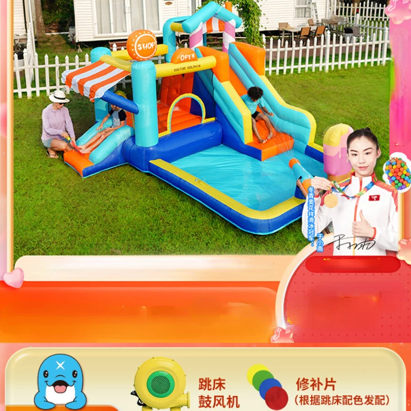 Ice Cream House Water Spray Inflatable Castle Indoor and Outdoor Trampoline Slide Trampoline
Ice Cream House Water Spray Inflatable Castle Indoor and Outdoor Trampoline Slide Trampoline