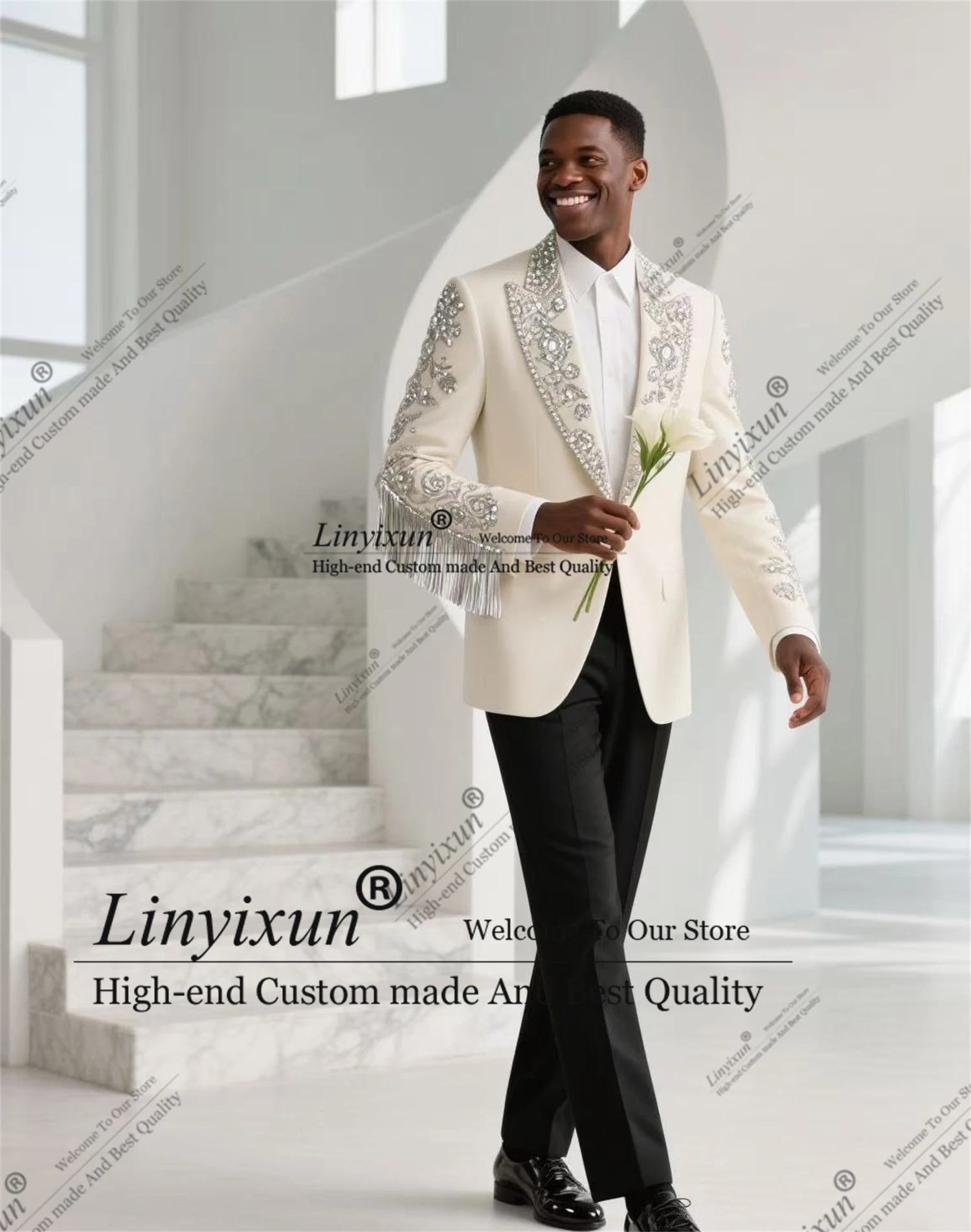 Красивый мужской костюм с ромбовидным орнаментом и лацканами, облегающие свадебные смокинги по индивидуальному заказу, комплекты из 2 предметов, мужские пиджаки для жениха, Ropa hombre
Красивый мужской костюм с ромбовидным орнаментом и лацканами, облегающие свадебные смокинги по индивидуальному заказу, комплекты из 2 предметов, мужские пиджаки для жениха, Ropa hombre