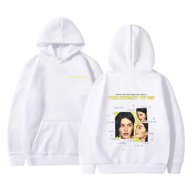 Gracie Abrams The Secret of Us Hoodie Male Fashion Hip Hop Oversized Streetwear Men Women Vintage Casual Fleece Cotton Hoodies
Gracie Abrams The Secret of Us Hoodie Male Fashion Hip Hop Oversized Streetwear Men Women Vintage Casual Fleece Cotton Hoodies