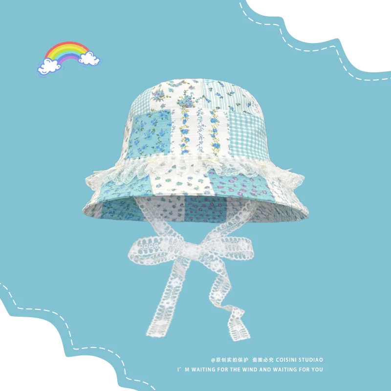 Korean Small Fresh and Sweet Small Floral Splicing Plaid Lace Bucket Hat Women's Summer Outdoor Vacation Sunshade Sun Cap Gorras
Korean Small Fresh and Sweet Small Floral Splicing Plaid Lace Bucket Hat Women's Summer Outdoor Vacation Sunshade Sun Cap Gorras