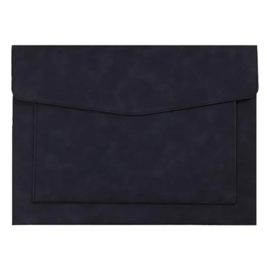 PU Leather A4 File Folder Document Holder with 2 Compartments Envelope Folder Case with Snap Closure for Receipt Contract Black
PU Leather A4 File Folder Document Holder with 2 Compartments Envelope Folder Case with Snap Closure for Receipt Contract Black