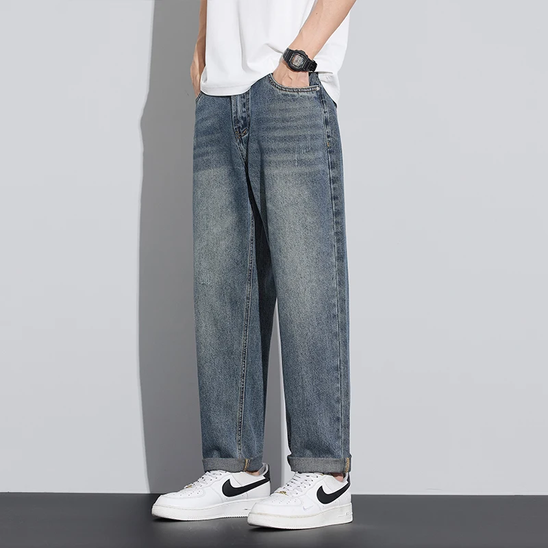 2025 New Four Seasons Retro Jeans Men's Slim Fit Straight Tube Fashion Denim Pants with Elastic, Breathable and Comfortable Wais
2025 New Four Seasons Retro Jeans Men's Slim Fit Straight Tube Fashion Denim Pants with Elastic, Breathable and Comfortable Wais