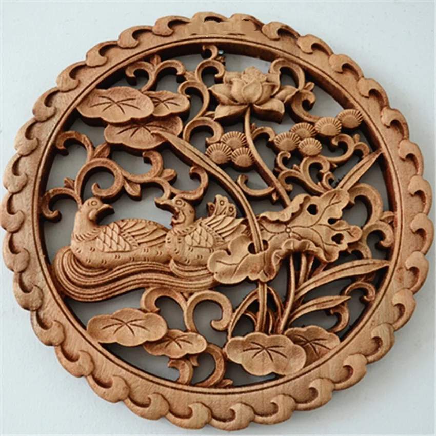 26.5cm Chinese Hand Carved Mandarin Duck Statue Wood Plate Wall Sculpture Decor
26.5cm Chinese Hand Carved Mandarin Duck Statue Wood Plate Wall Sculpture Decor