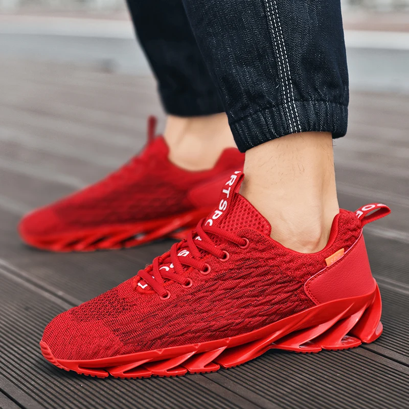 Student shoes for men and women flying woven red blade fishscale running shoes National tide big red sports coconut shoes
Student shoes for men and women flying woven red blade fishscale running shoes National tide big red sports coconut shoes