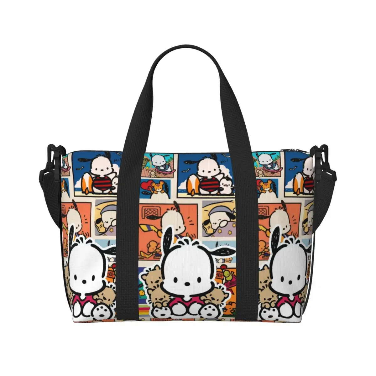 Custom Pochacco Cute Cartoon Tote Bag for Women Big Capacity Kawaii Anime Beach Gym Travel Bags
Custom Pochacco Cute Cartoon Tote Bag for Women Big Capacity Kawaii Anime Beach Gym Travel Bags