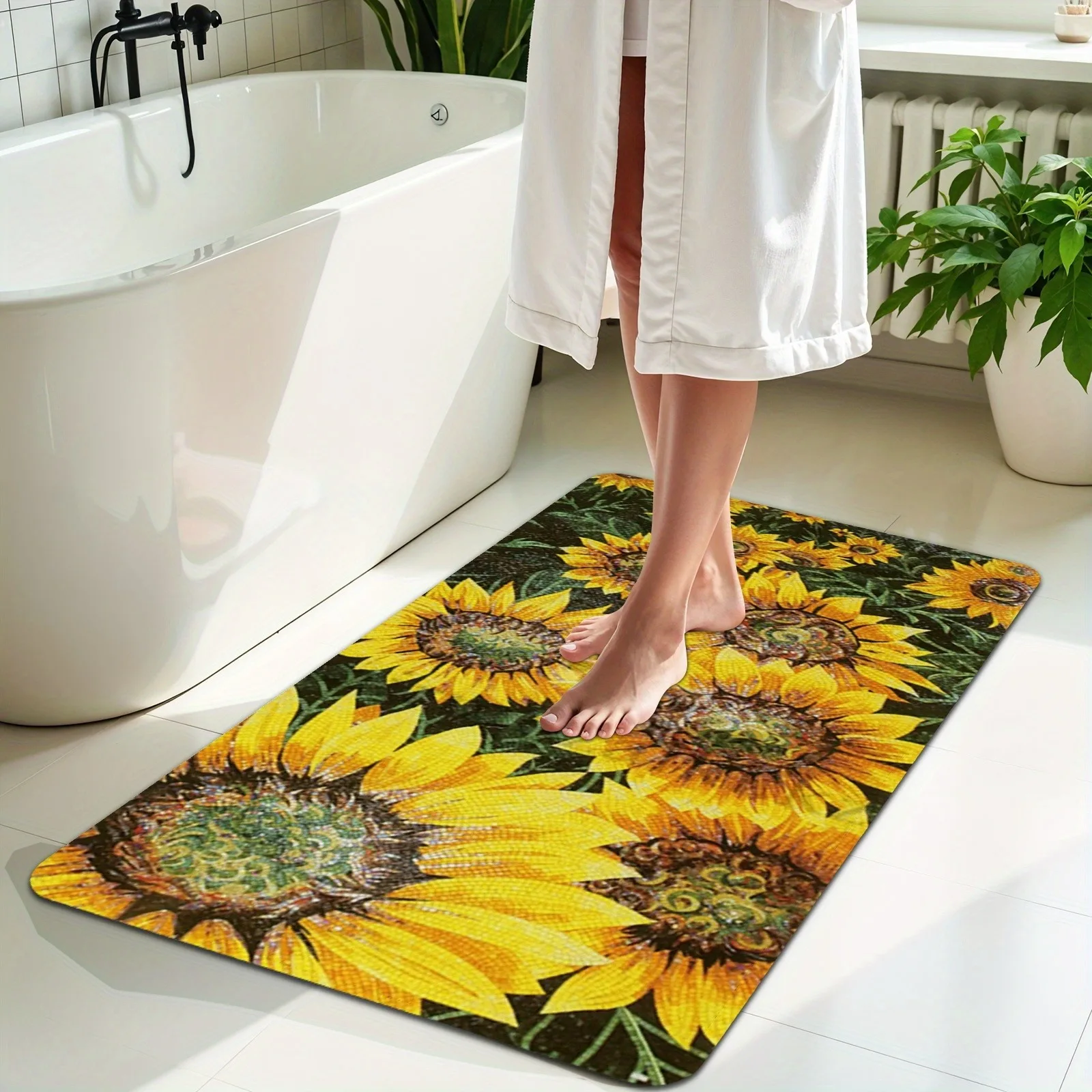 1PC Sunflower Pattern Kitchen Rug Non-Slip Door Mats Pop design Bathroom Rug Bath Mat Carpet for Home Sink Laundry Decor
1PC Sunflower Pattern Kitchen Rug Non-Slip Door Mats Pop design Bathroom Rug Bath Mat Carpet for Home Sink Laundry Decor
