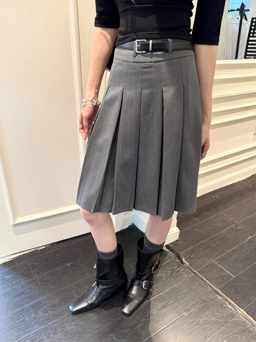 Alien Kitty Vintage Women Mid-Length Skirts Daily High Street With Belt 2025 Chic New Preppy Style Mujer Casual Office Lady Slim
Alien Kitty Vintage Women Mid-Length Skirts Daily High Street With Belt 2025 Chic New Preppy Style Mujer Casual Office Lady Slim