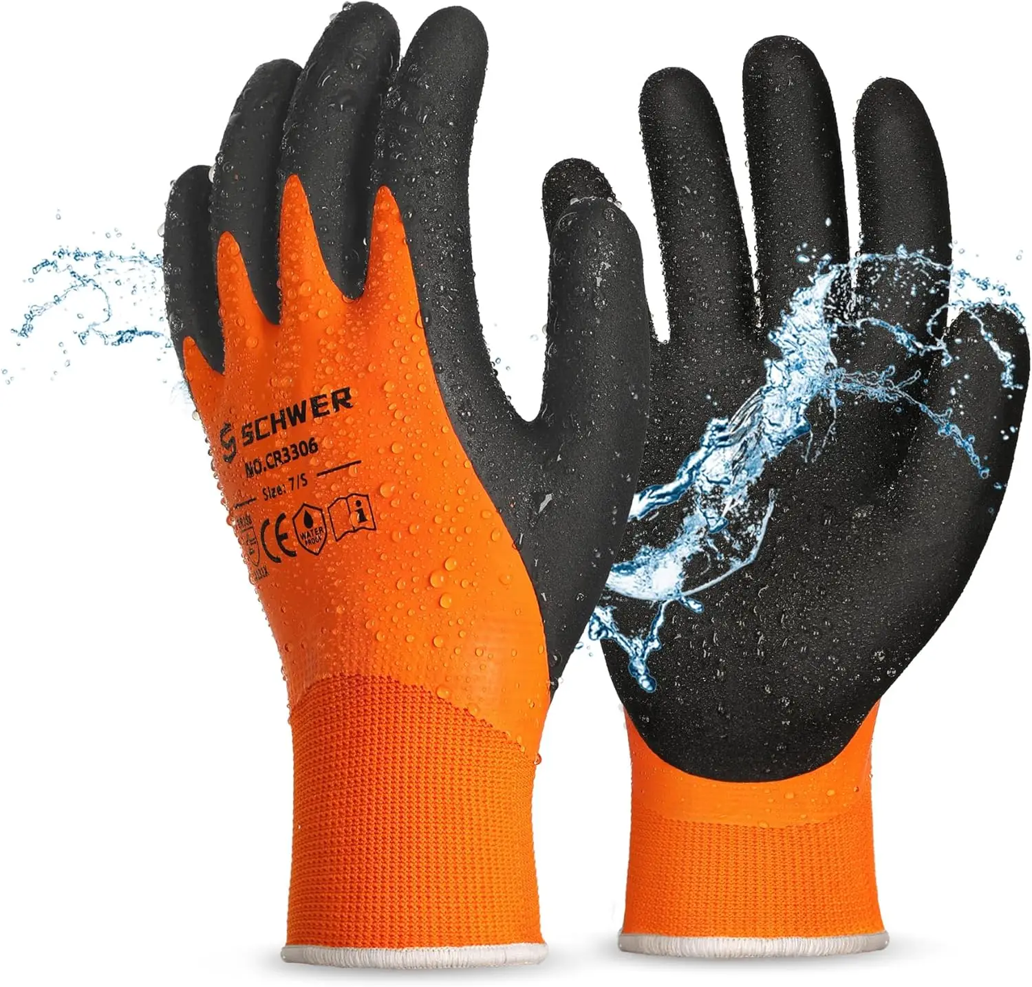 2 Pairs Waterproof Work Gloves, Double Latex Coated, Non-slip for Gardening, Construction, Fishing, No Fleece, L
2 Pairs Waterproof Work Gloves, Double Latex Coated, Non-slip for Gardening, Construction, Fishing, No Fleece, L