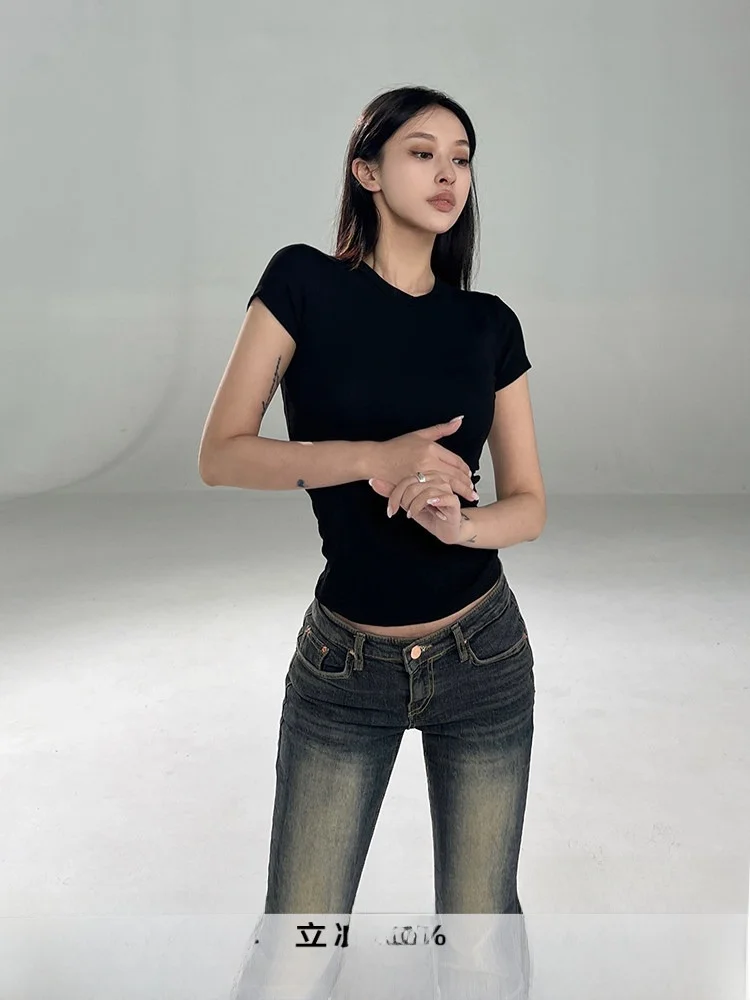 Футболка Angelaewang American Sle Hot Girl Bla, облегающая, с круглым вырезом, универсальная базовая модель для молодых женщин, летняя...
Футболка Angelaewang American Sle Hot Girl Bla, облегающая, с круглым вырезом, универсальная базовая модель для молодых женщин, летняя...