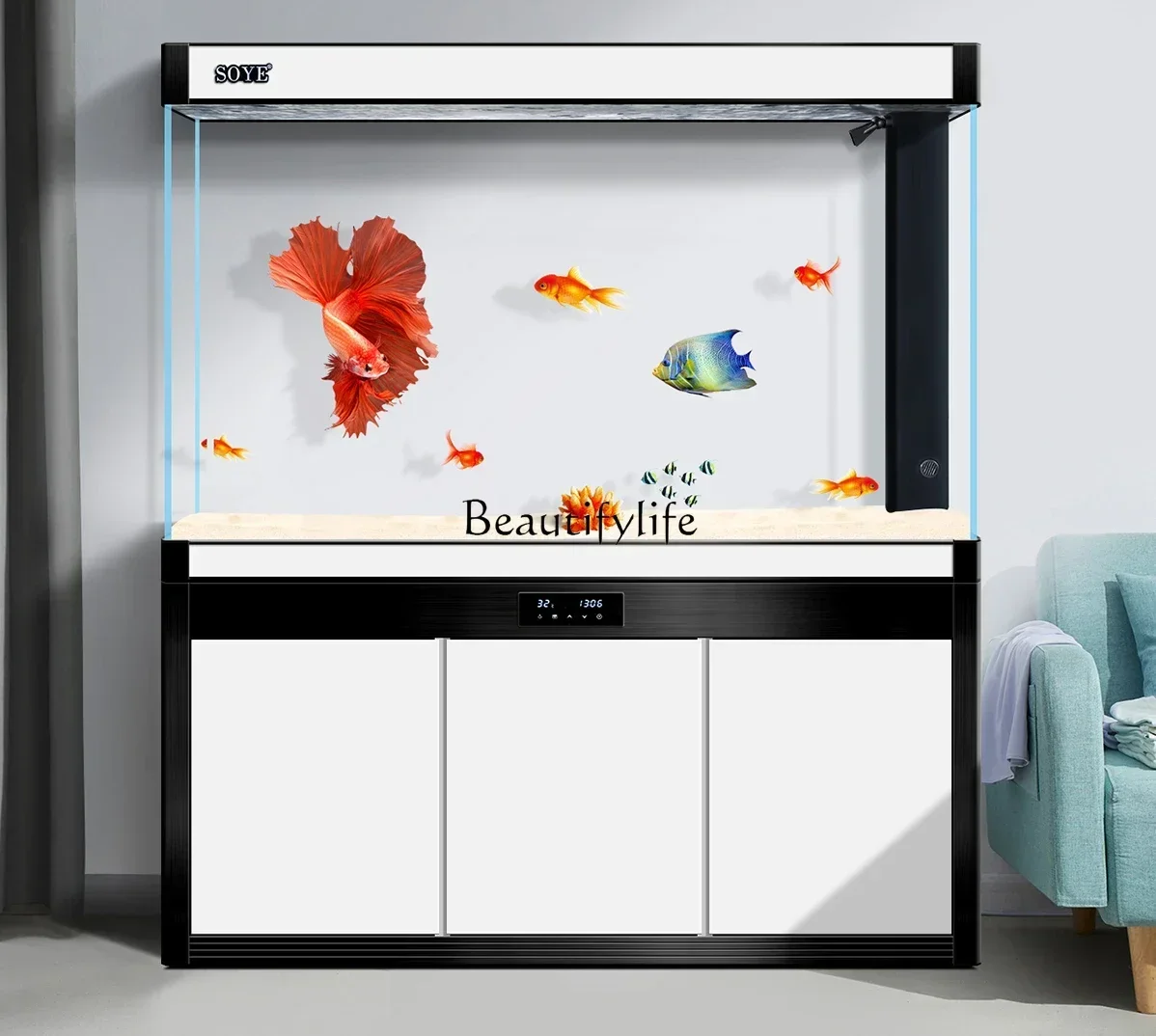 LD33Super White Fish Tank Aquarium Hallway Large Subareas Screens Bottom Filter Ecological Floor
LD33Super White Fish Tank Aquarium Hallway Large Subareas Screens Bottom Filter Ecological Floor
